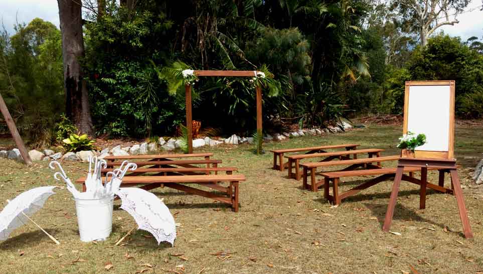 wedding package bench seat
