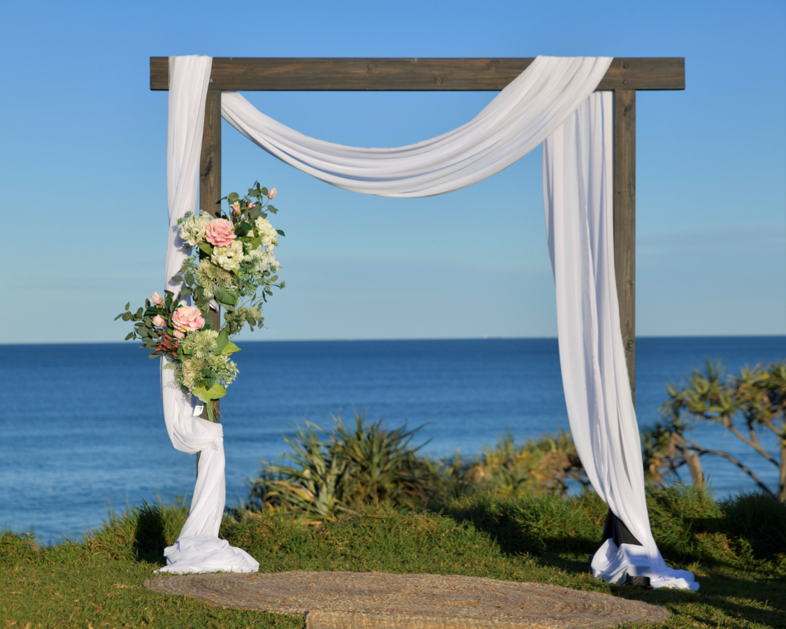 wedding arbor 2 post in black wood