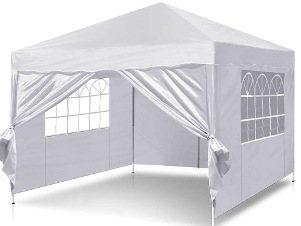 white gazebo 3X3
