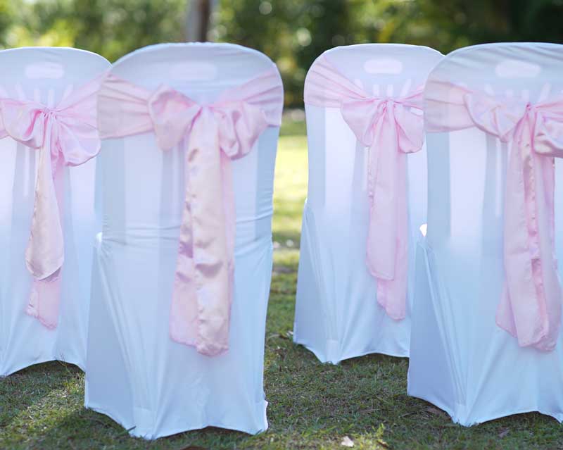 wedding chair sashes